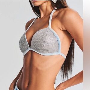 Retrofete Reign Crystal Embellished Bra-Vivid